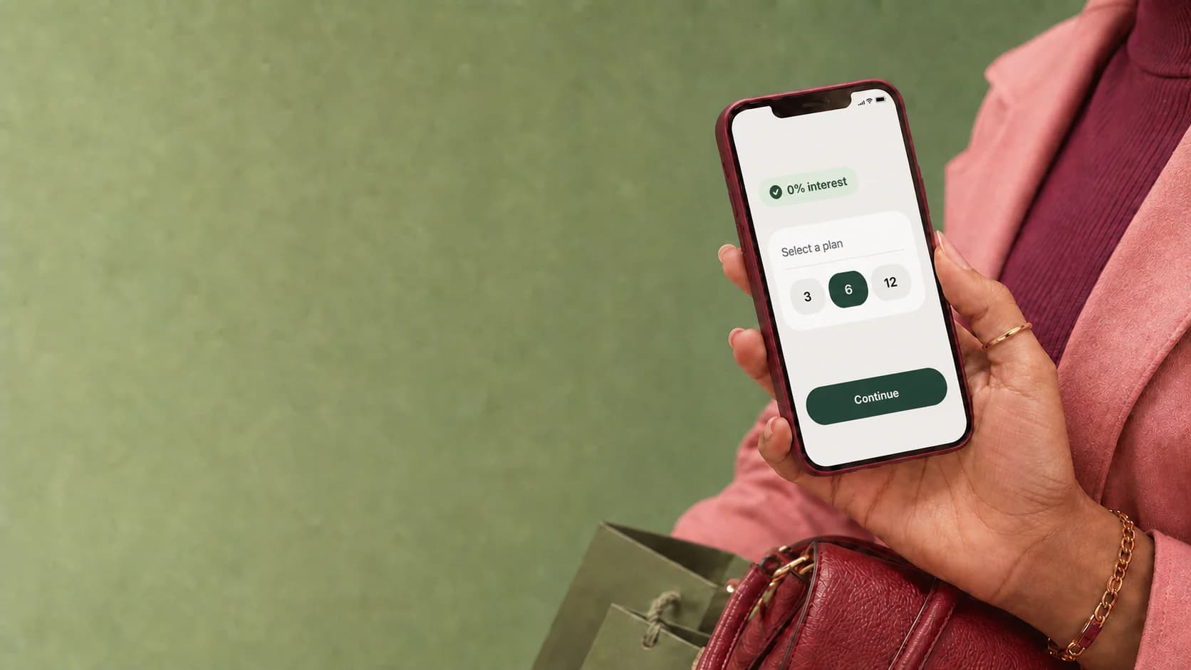 Selecting a bank installment payment through Amwal