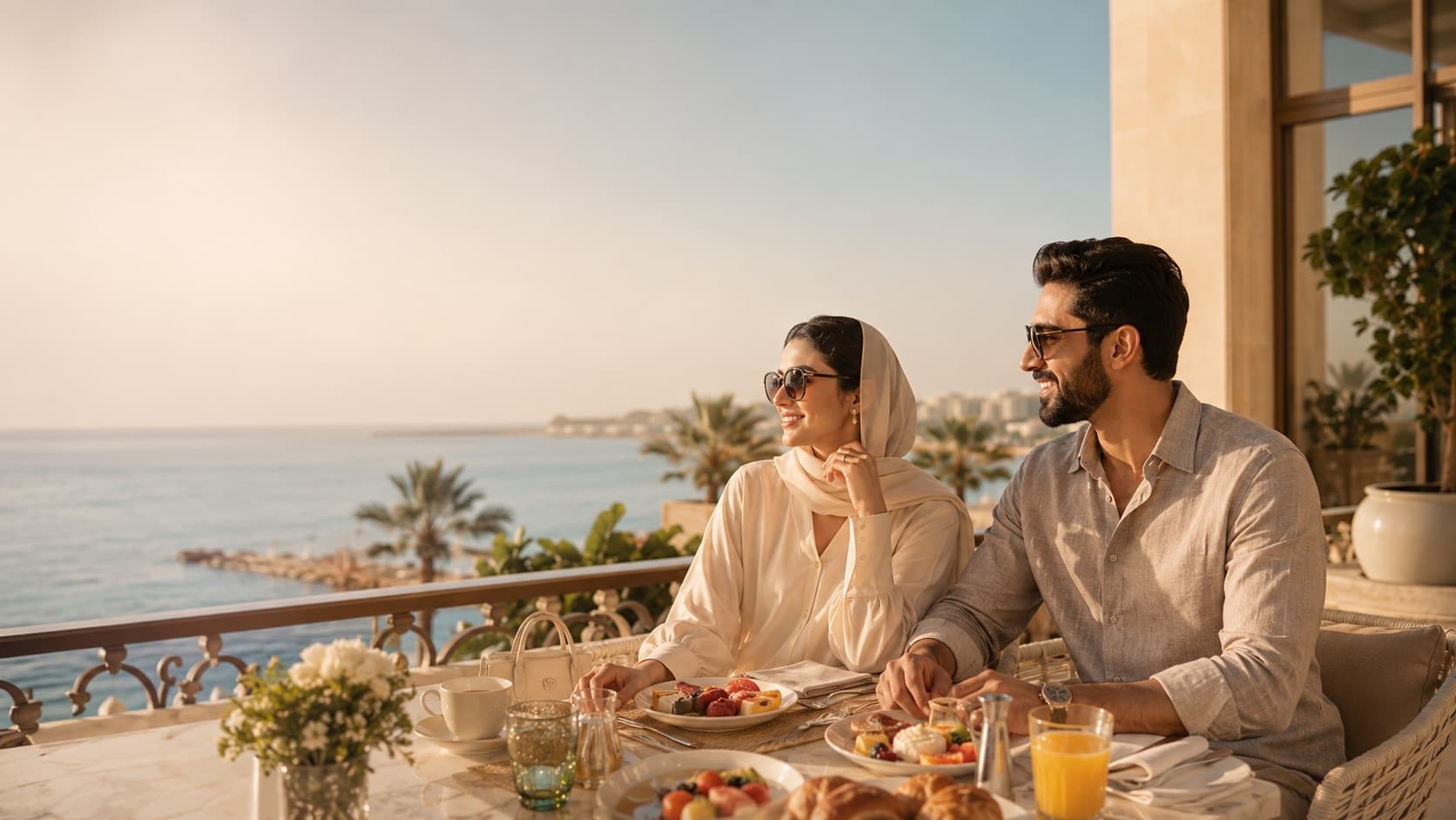 Travelers enjoying a destination paid through monthly installments